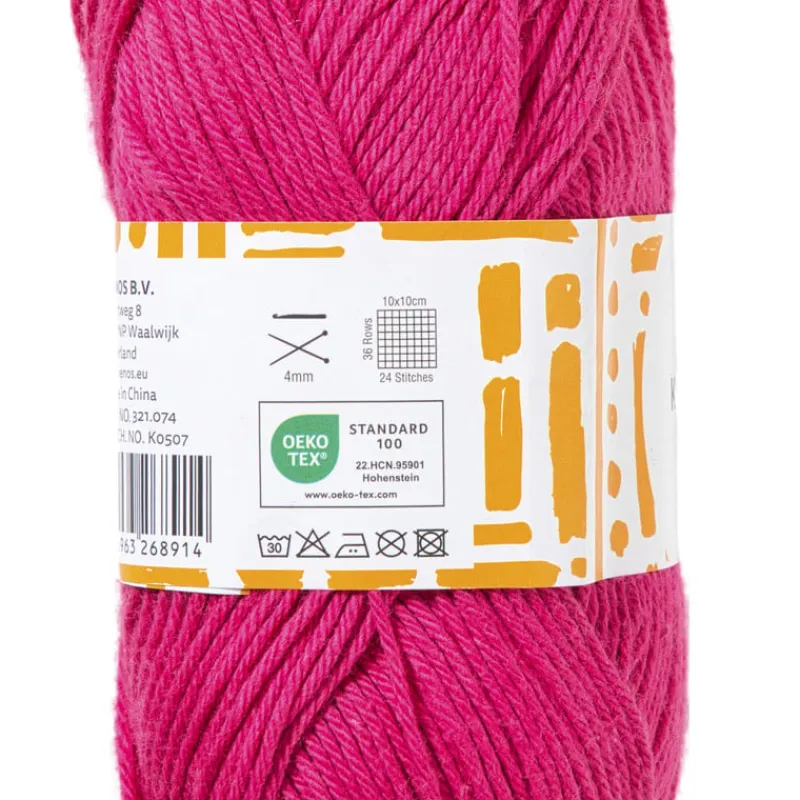 Xenos Garen-Garen katoen - fuchsia - 50 gram - 125 meter