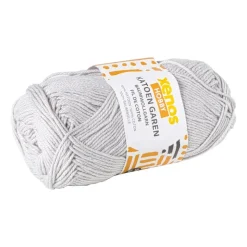 Xenos Garen-Garen katoen - lichtgrijs - 50 gram - 125 meter