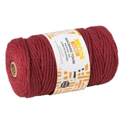 Xenos Garen-Garen macramé - bordeauxrood - 500 gram - 100 meter