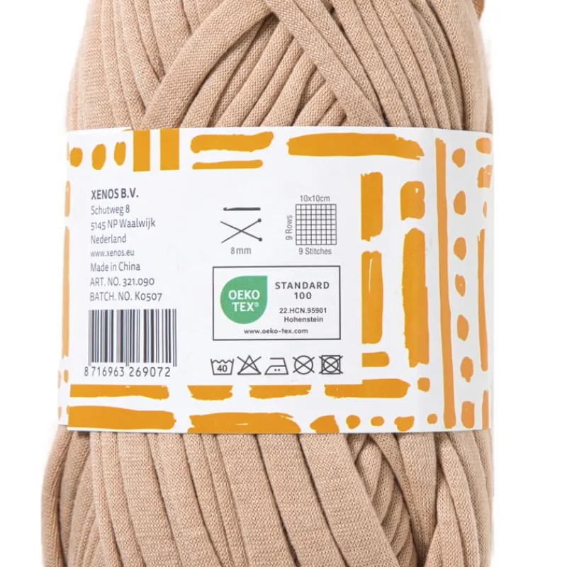 Xenos Garen-Garen t-shirt - beige - 100 gram - 29 meter