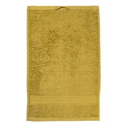 Xenos Badtextiel|Badkamer Accessoires-Gastendoekje - olijfgroen - 30x50 cm