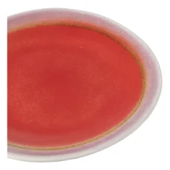 Xenos Borden-Gebaksbordje Roots - rood/paars - ø18x2.2 cm