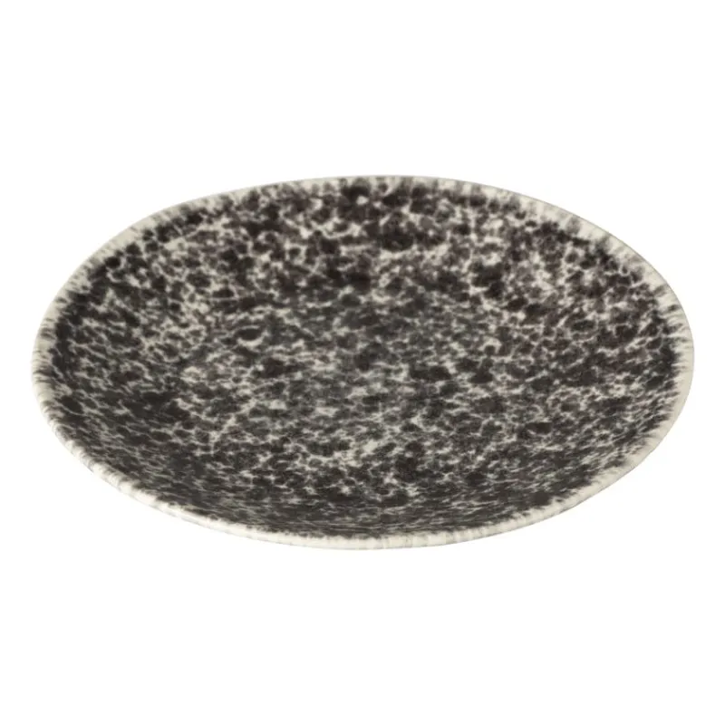 Xenos Borden-Gebaksbordje Roots - zwart/wit - ø18x2.2 cm
