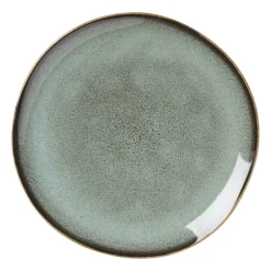 Xenos Borden-Gebaksbordje Toscane - lichtgroen - Ćø15.5 cm