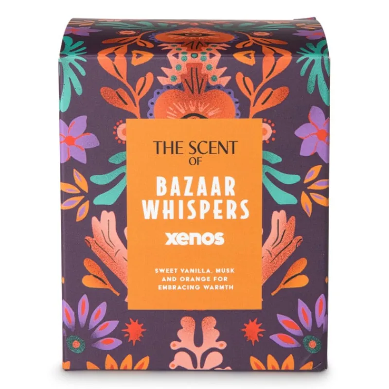 Xenos Geurstokjes|Geurkaarsen-Geurkaars Bazaar Whispers - ø9.5x7.9 cm