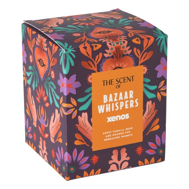Xenos Geurstokjes|Geurkaarsen-Geurkaars Bazaar Whispers - ø9.5x7.9 cm