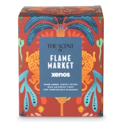 Xenos Geurstokjes|Geurkaarsen-Geurkaars Flame Market - ø9.5x7.9 cm