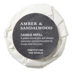 Xenos Geurkaarsen|Geurkaarsen-Geurkaars met refill - amber & sandalwood