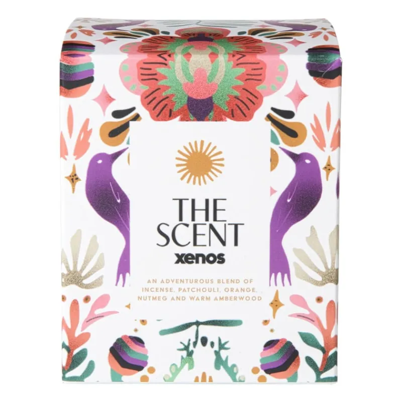 Xenos Kerstcadeaus|Geurstokjes-Geurkaars The Scent - ø9.5x7.9 cm