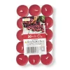 Coolmax Geurkaarsen|Geurkaarsen-Geurwaxinelichten - cranberry - set van 30