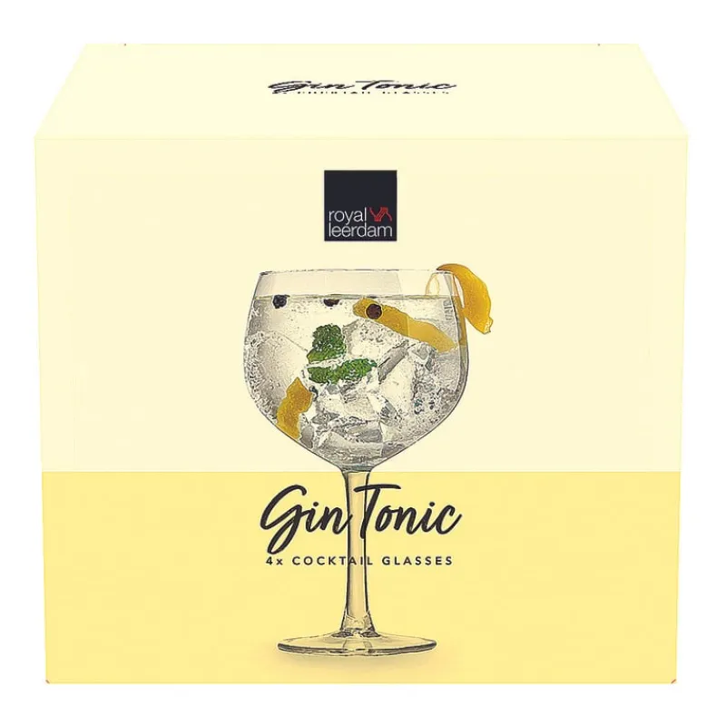 Xenos Glazensets|Cocktailglazen-Gin tonic glas - 650 ml - set van 4