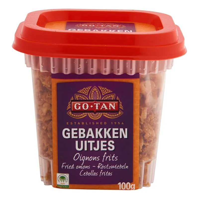 Go Tan Indiase Keuken|Indonesische Keuken-Go-Tan gebakken uitjes - 100 g