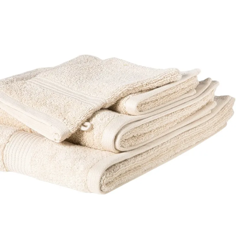 Xenos Badkamer Accessoires|Badtextiel-Handdoek - beige - 50x100 cm