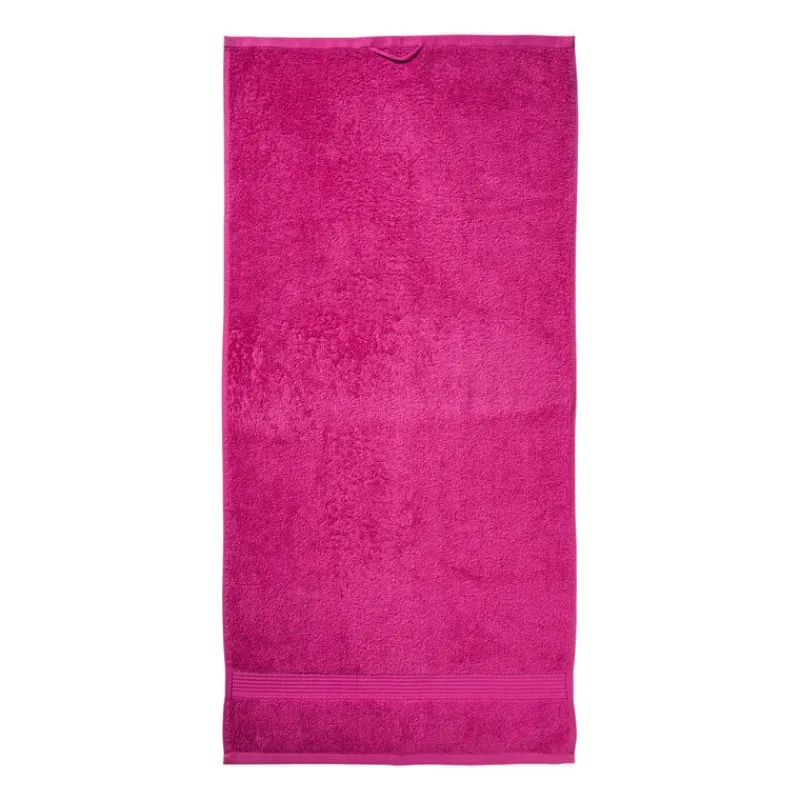 Xenos Badtextiel|Badkamer Accessoires-Handdoek - roze - 50x100 cm
