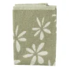 Xenos Thee- En Keukendoeken-Handdoek bloemen - groen/wit - 50x50 cm