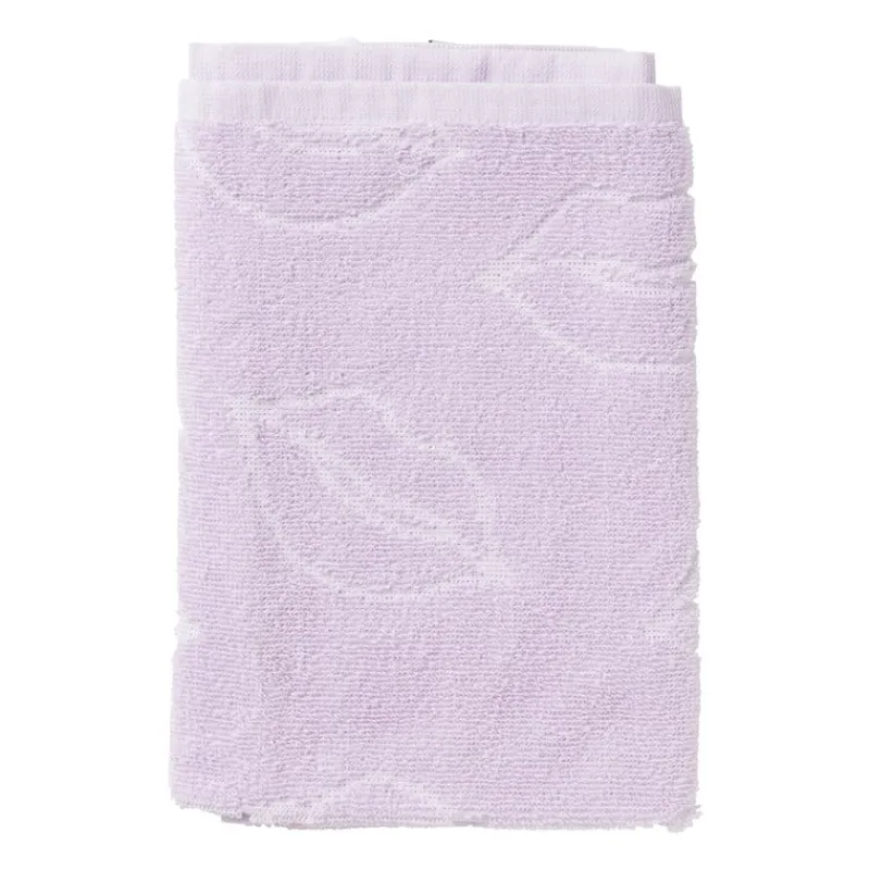 Xenos Thee- En Keukendoeken-Handdoek lippen - lila/wit - 50x50 cm