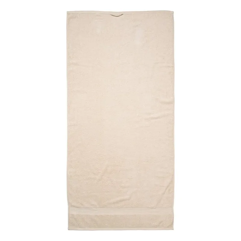 Xenos Badtextiel|Badkamer Accessoires-Handdoek XL - beige - 70x140 cm