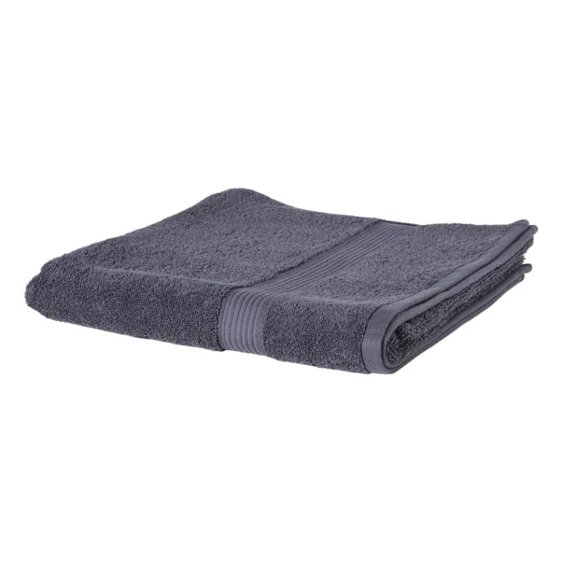 Xenos Badtextiel|Badkamer Accessoires-Handdoek XL - grijs - 70x140 cm
