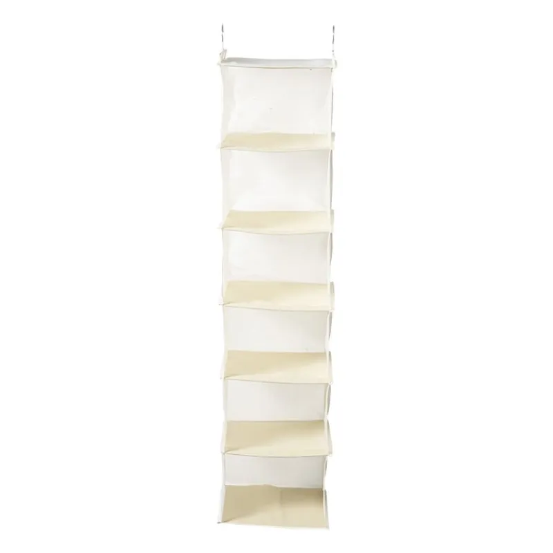 Xenos Opbergsystemen|Schoenenrek-Hang organiser met 6 vakken - wit - 125x30x30 cm