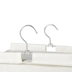Xenos Opbergsystemen|Schoenenrek-Hang organiser met 6 vakken - wit - 125x30x30 cm