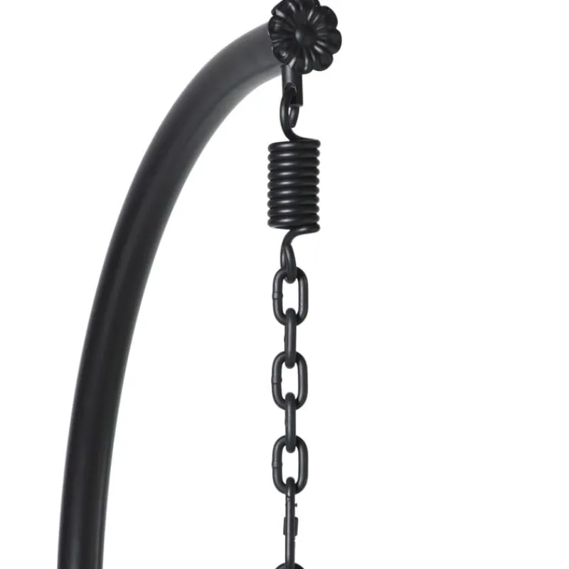 Xenos Hangstoelen-Hangstoel Hawaii met grjize kussens - bruin - 196 cm