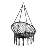 Xenos Hangstoelen-Hangstoel Knoet - zwart - ø80x100 cm
