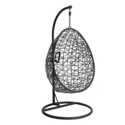 Xenos Hangstoelen-Hangstoel swing met standaard - zwart - ø104x200 cm