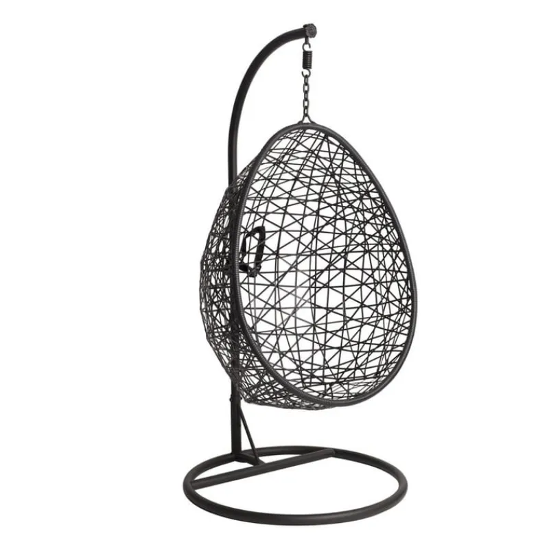 Xenos Hangstoelen-Hangstoel swing met standaard - zwart - ø104x200 cm