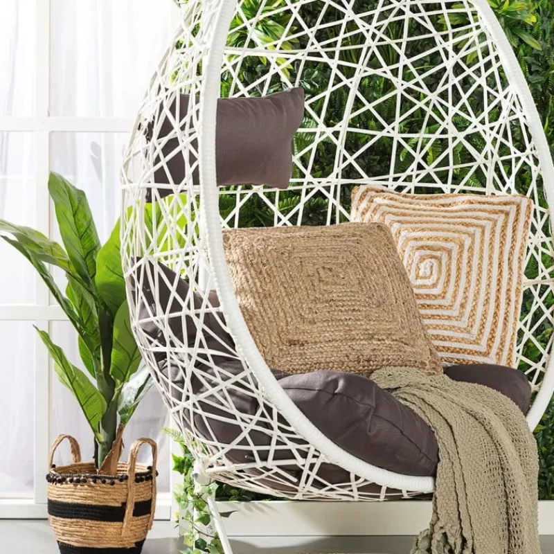 Xenos Hangstoelen-Hangstoel swing met standaard - wit - ø104x200 cm