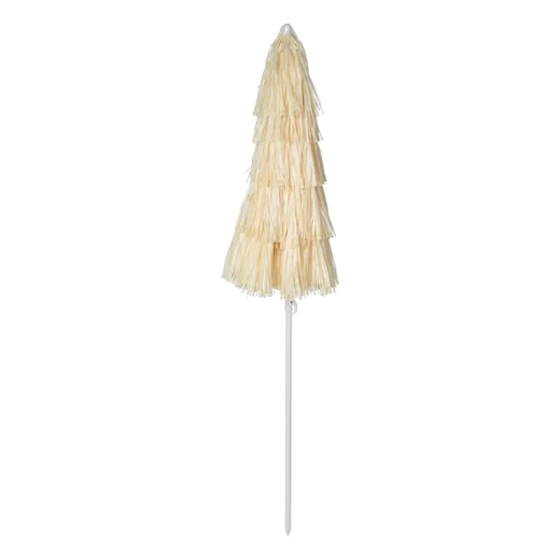 Xenos Parasols|Strandaccessoires-Hawaii parasol - geel beige - ø160x180 cm
