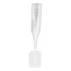 Xenos Wegwerpservies|Champagneglazen-Herbruikbare champagne glazen - set van 6