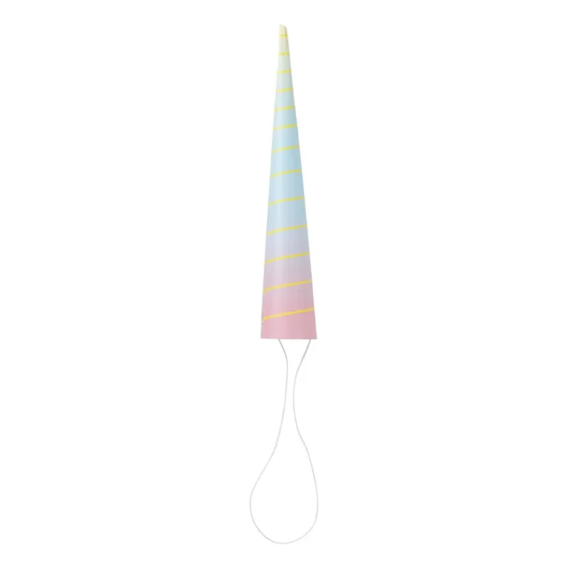 Xenos Verkleedaccessoires|Kinderfeestjes-Hoedjes unicorn - roze/blauw - 6 stuks