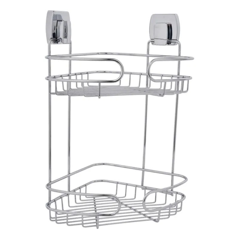 Xenos Doucherekjes-Hoekrek dubbel easy lock - 21x21x34 cm
