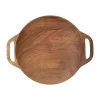 Hugo Kennis Borrelplanken|Kerst Bakken-borrelplank klein - bruin - ø18 cm