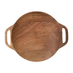 Hugo Kennis Borrelplanken|Kerst Bakken-borrelplank klein - bruin - ø18 cm