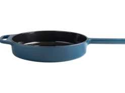 Hugo Kennis Pannen-koekenpan - gietijzer - blauw/zwart - ø24 cm