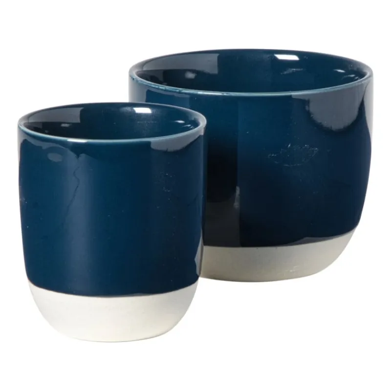 Hugo Kennis Mokken-koffiemok - blauw/wit - 180 ml