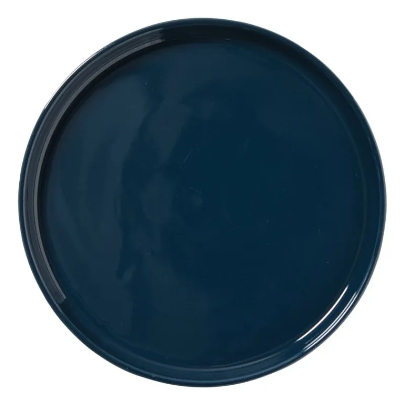 Hugo Kennis Borden-ontbijtbord - blauw/wit - ø20 cm
