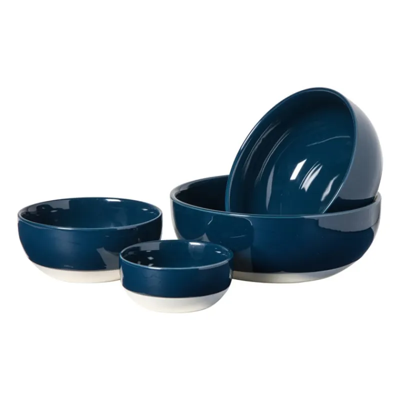 Hugo Kennis Schalen-schaal - blauw/wit - ø18 cm