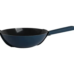 Hugo Kennis Pannen-wokpan - blauw/zwart - ø28x8 cm