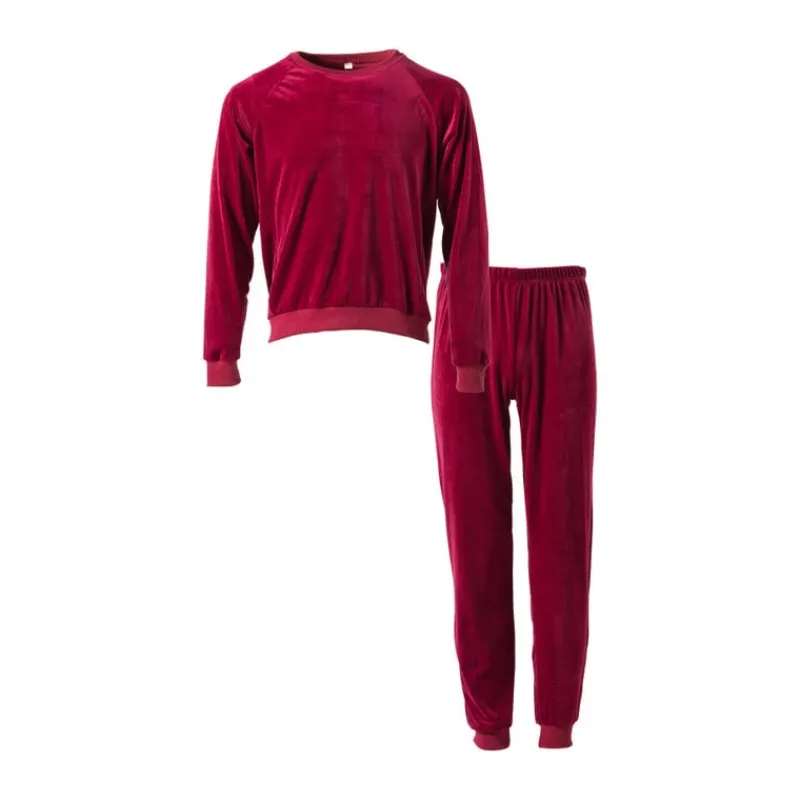 Xenos Winterartikelen-Huispak 2-delig - rood - maat L/XL