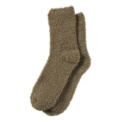Xenos Winterartikelen|Huissokken-Huissok fluffy - groen - one size