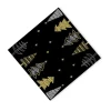 Xenos Tafelkleden|Kersttafelkleden-3-in-1 rol Boom - zwart - 40x480 cm