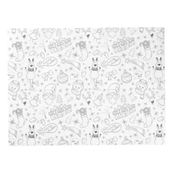 Xenos Kerst Knutselen-Inkleur placemat kerst - 40x30 cm - set van 4