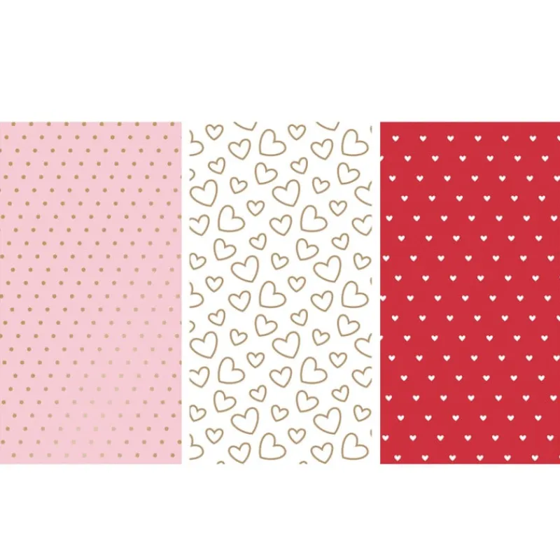 Xenos Inpakpapier-Inpakpapier hartjes - diverse varianten - 70x300 cm