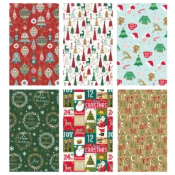 Xenos Kerst Inpakken-Inpakpapier kerst - diverse varianten - 70x200 cm