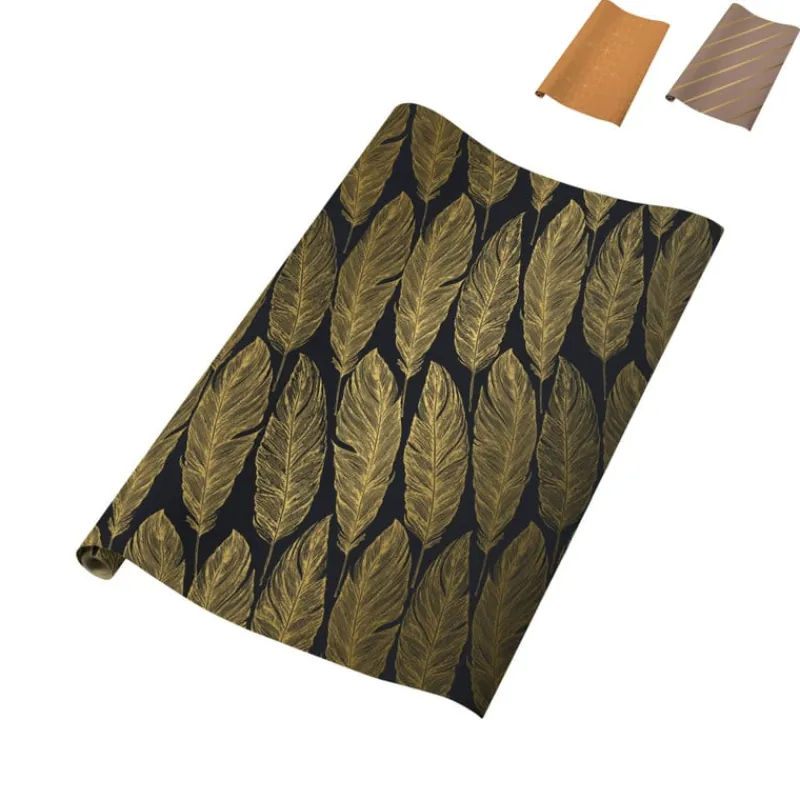 Xenos Inpakpapier-Inpakpapier print met goud - diverse varianten - 70x200 cm
