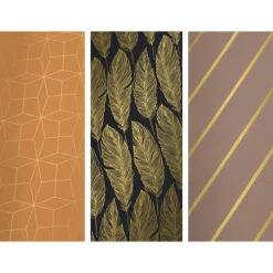 Xenos Inpakpapier-Inpakpapier print met goud - diverse varianten - 70x200 cm