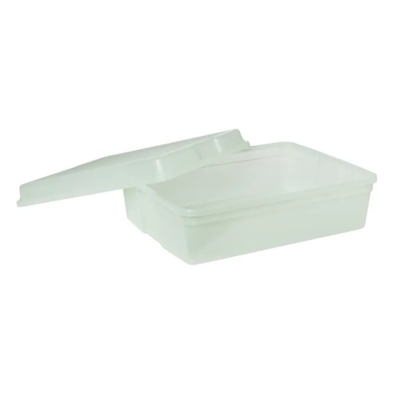Xenos Opbergboxen-Iris clearbox - 13 liter - groen