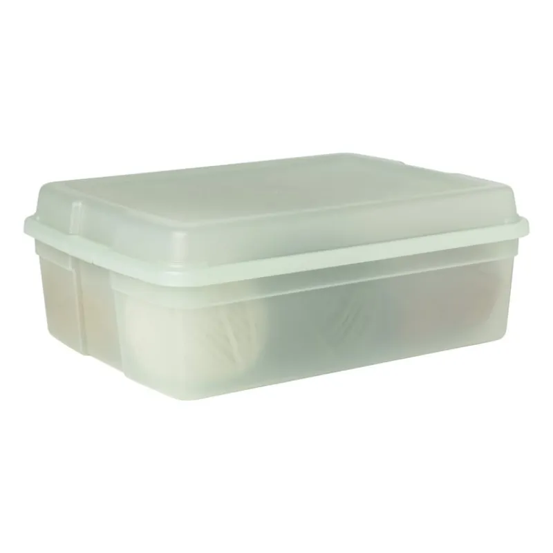 Xenos Opbergboxen-Iris clearbox - 10 liter - groen